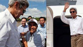 John Kerry se ve Vietnamu setkal s bývalým nepřítelem z vietnamské války.