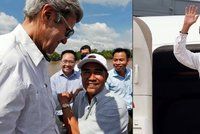 John Kerry se v deltě Mekongu setkal s bývalým nepřítelem z války ve Vietnamu