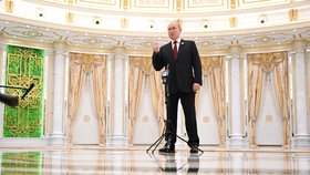 Válka na Ukrajině: Ruský prezident Vladimir Putin na tiskové konferenci