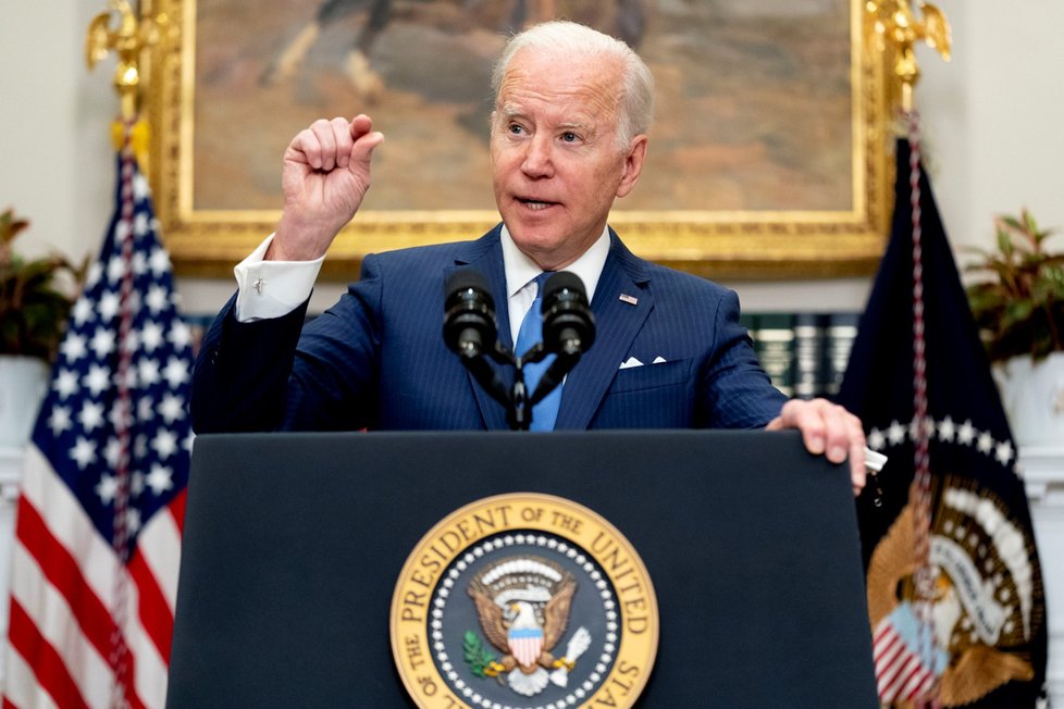 Válka na Ukrajině: Americký prezident Joe Biden požaduje více než 700 milionů na pomoc Ukrajině (28. 4. 2022).