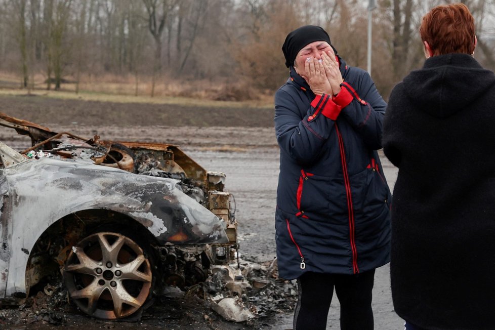 Válka na Ukrajině: Zkáza ve městě Černihiv (2.4.2022)