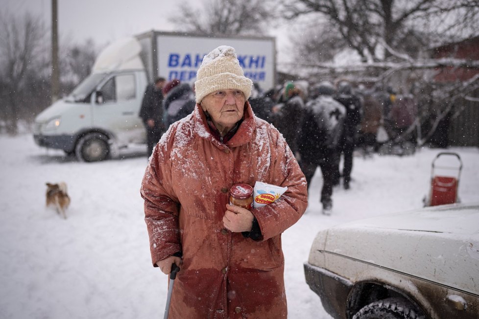 Válka na Ukrajině: Charkovský region je ponořen do sněhu (28.2.2023)