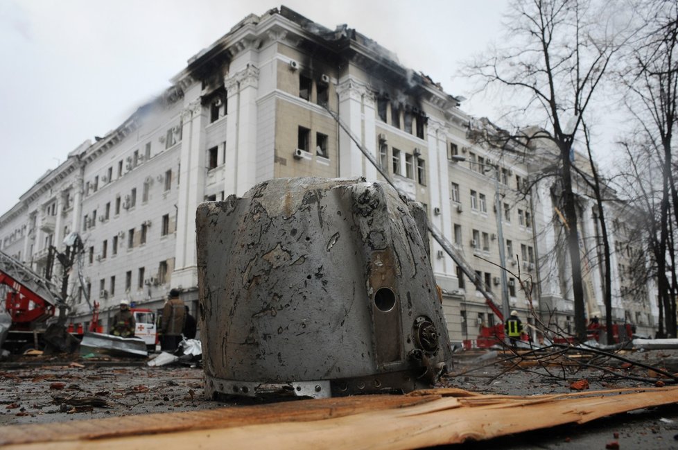 Válka na Ukrajině: Město Charkov v troskách (2.3.2022)
