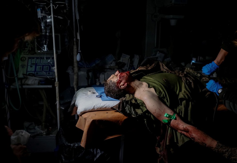 Válka na Ukrajině: Ošetřování raněných v Doněckém regionu (30. 11. 2022)