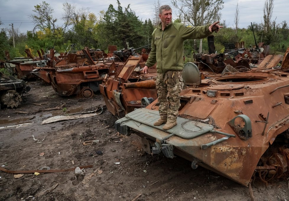Válka na Ukrajině: Pozůstatky ruského řádění v Izjumu (20.9.2022)