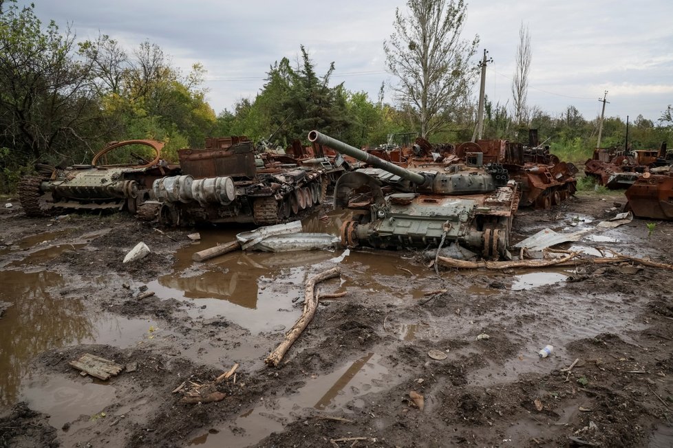 Válka na Ukrajině: Pozůstatky ruského řádění v Izjumu (20. 9. 2022)