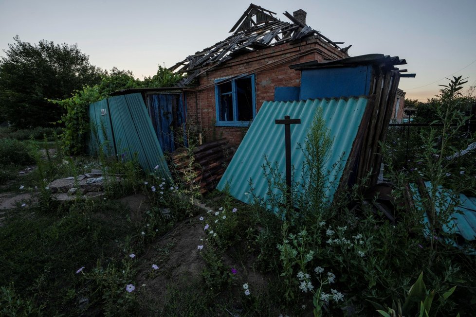 Válka na Ukrajině: Pár přeživších v Kramatorsku (25.7.2022)