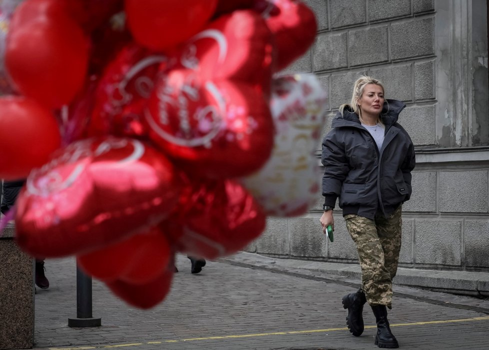 Válka na Ukrajině: Svátek lásky v Kyjevě (14.2.2023)
