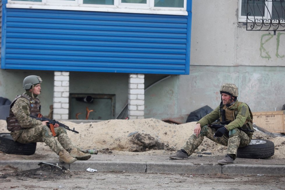 Válka na Ukrajině: Ulice Kyjeva téměř dva měsíce po začátku invaze (17. 4. 2022)