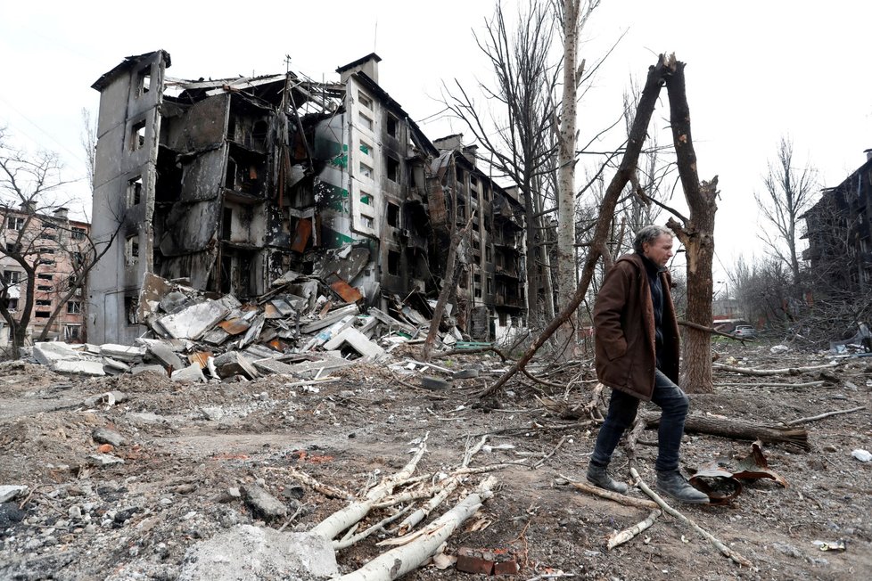 Válka na Ukrajině: Rusové se dostali do centra Mariupolu (17.4.2022)