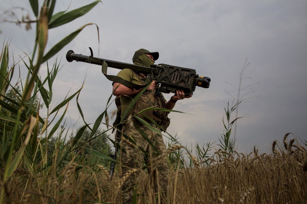 Válka na Ukrajině: Ukrajinští vojáci v Mykolajivu (11. 8. 2022)