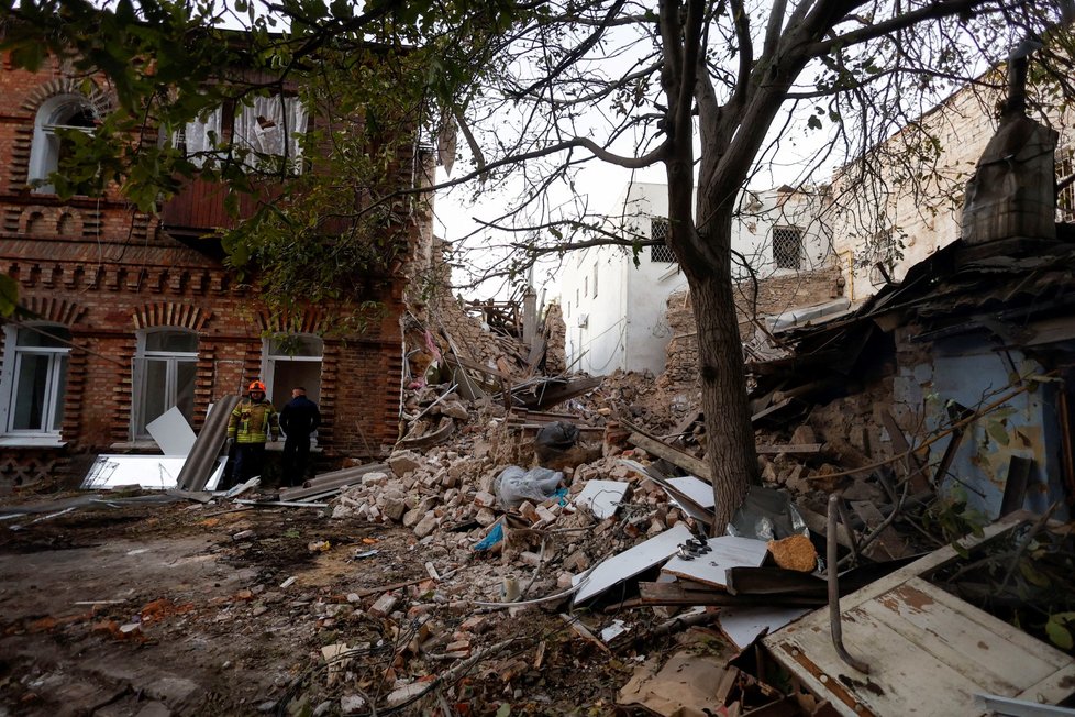 Válka na Ukrajině: Další snímky z ostřelovaného Mykolajivu (18. 10. 2022)