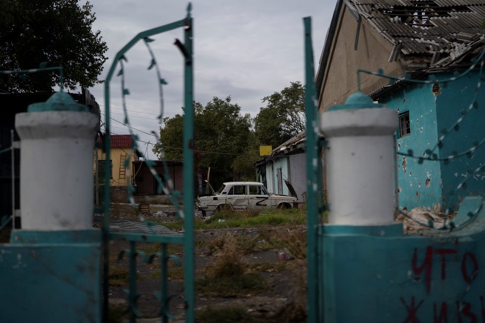 Válka na Ukrajině: Chersonská oblast po ruském ostřelování (12.10.2022)