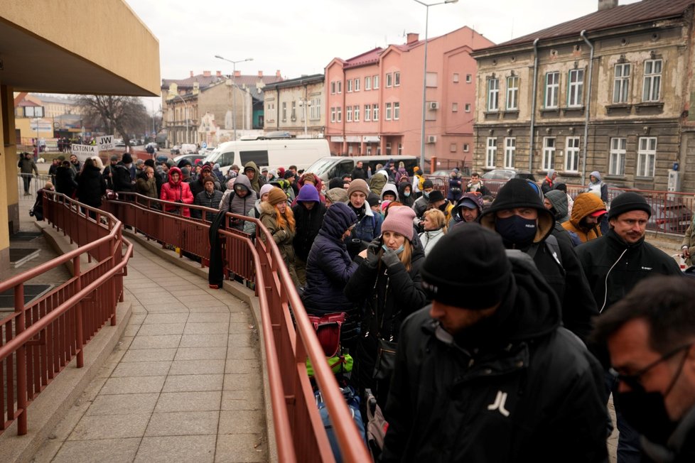 Válka na Ukrajině: Uprchlíci v Polsku (2.3.2022)