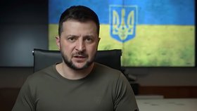 Válka na Ukrajině: Ukrajinský prezident Volodomyr Zelenský (16.4.2022)