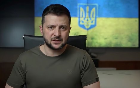 Válka na Ukrajině: Ukrajinský prezident Volodomyr Zelenský (16.4.2022)