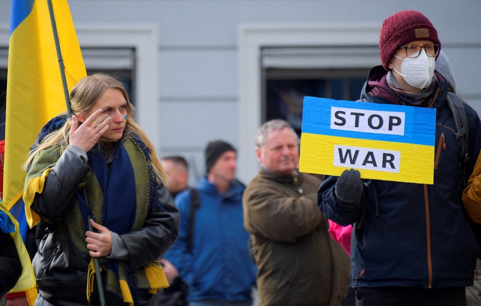 Válka na Ukrajině: Protesty proti ruské agresi v Německu (3.4.2022)