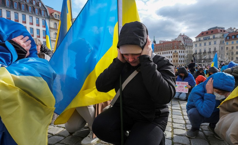 Válka na Ukrajině: Protesty proti ruské agresi v Německu (3.4.2022)