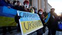Válka na Ukrajině: Protesty proti ruskému násilí v Kanadě (27.2.2022)