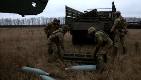 Válka na Ukrajině: Ukrajinští vojáci v Bachmutu (26.12.2022)