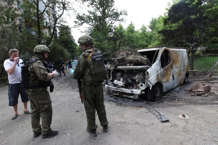 Válka na Ukrajině: Zničené Doněcko (5.6.2022)