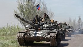 Válka na Ukrajině: Proruské jednotky v Doněcké republice (6.5.2022)