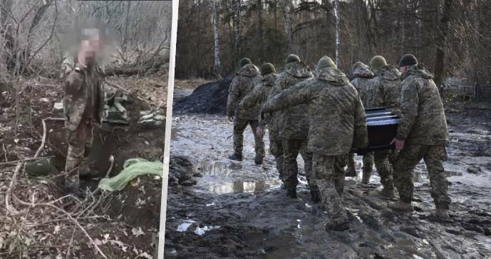 Hrůzy války na Ukrajině: Poprava válečného zajatce Rusy a pohřeb padlého ukrajinského vojáka