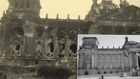 Unikátní fotografie Berlína za války a nyní