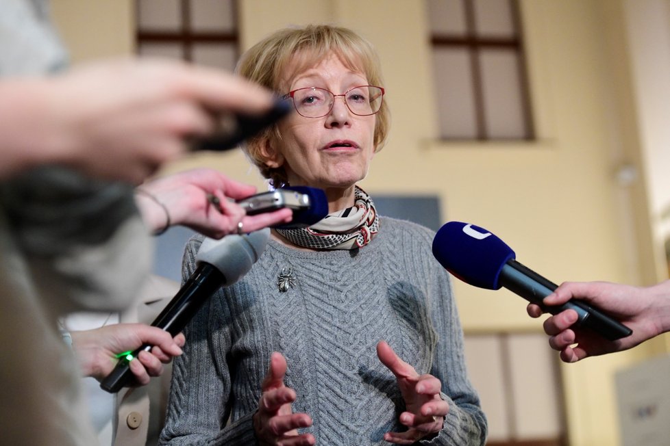 Poslankyně ANO Helena Válková zůstává ve funkci vládní zmocněnkyně pro lidská práva (16. 1. 2019).