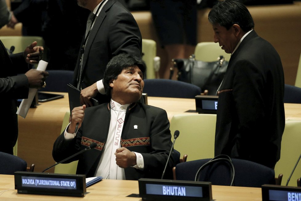 Valné shromáždění OSN v New Yorku o drogách: Bolívijský prezident Evo Morales