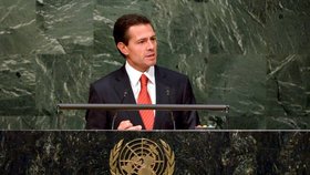 Valné shromáždění OSN v New Yorku o drogách: Mexický prezident Enrique Pena Nieto