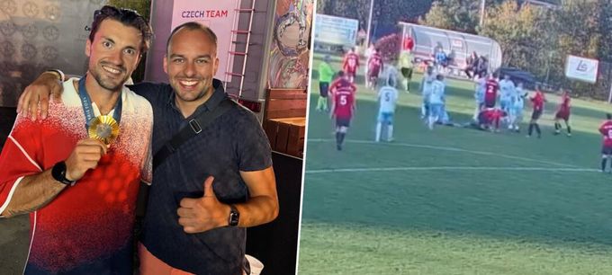 Manažer slavných Valta řádil v amatérském fotbalu: Šílený atak!  Manažer slavných Valta řádil v amatérském fotbalu: Šílený atak!