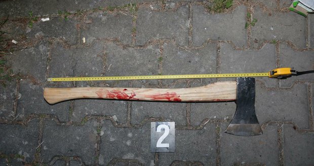 Údajný sebevrah v Písku vyhrožoval policistům: Někomu zaseknu sekeru mezi oči, tvrdil