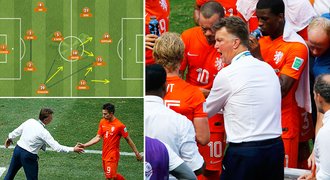 Geniální Van Gaal! Stáhl hvězdu, měnil taktiku 3–5–2, 4–3–3, 4–4–2