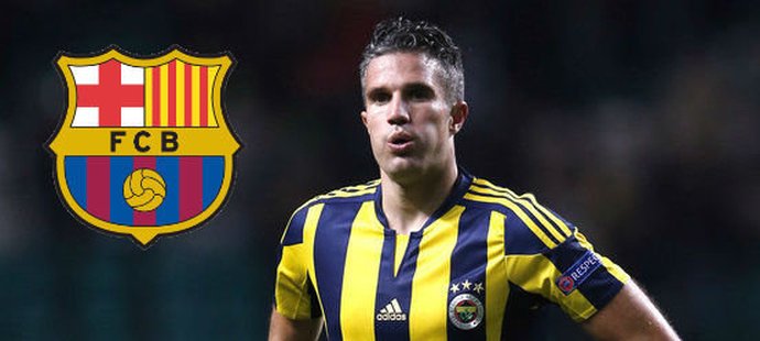 Útočník Fenerbahce Robin van Persie není v Turecku spokojený, vysvobodit by ho mohla Barcelona