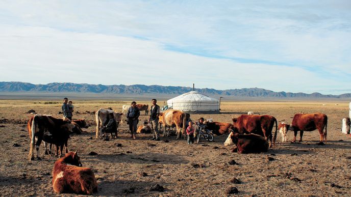 Na cestování v Mongolsku je třeba mít dost peněz nebo hodně času. Nejlépe obojí.