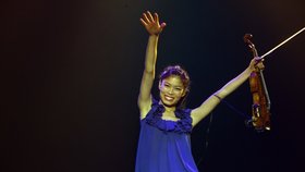 Vanessa Mae na pražském koncertě 25. září 2008
