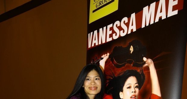 Vanessa Mae na tiskové konferenci