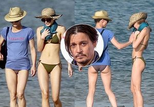 Deppovy holky vyrazily na pláž! Vanessa Paradis s dcerou Lily Rose si užívaly sluníčka na Île de Ré.