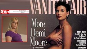 Angela se dala vyfotit jako Demi Moore. Povedenou fotku si pak dala na svůj facebook. Administrátoři ji však vyhodili. Prý byla moc vulgární