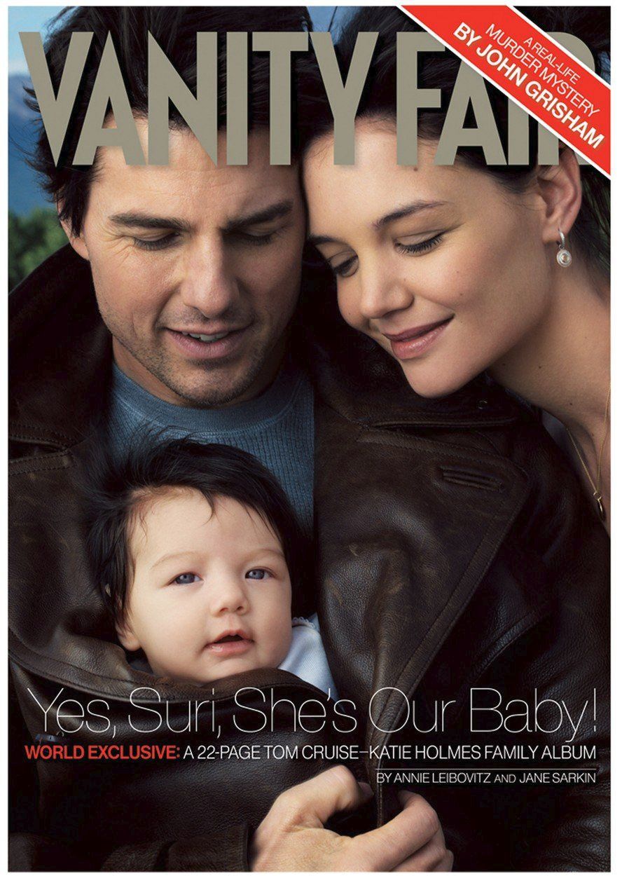 Obálka časopisu Vanity Fair s Katie Holmesovou a Tomem Cruisem a jejich dcerkou Suri je pro Meghan údajně velkou inspirací