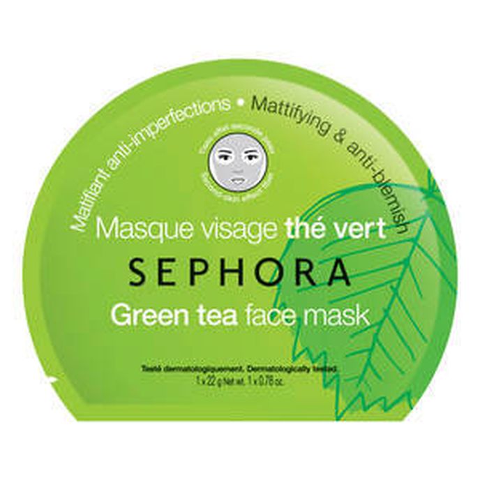 Textilní maska na obličej Sephora collection se zeleným čajem, Sephora, 120 Kč