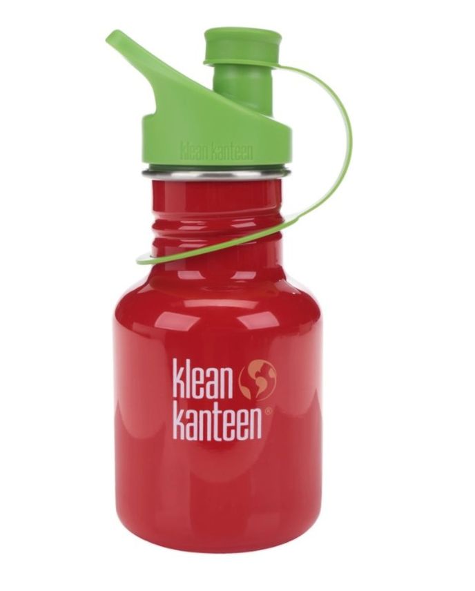 Červená dětská nerezová lahev Klean Kanteen Kid Classic Sport 355 ml, www.zoot.cz, 549 Kč