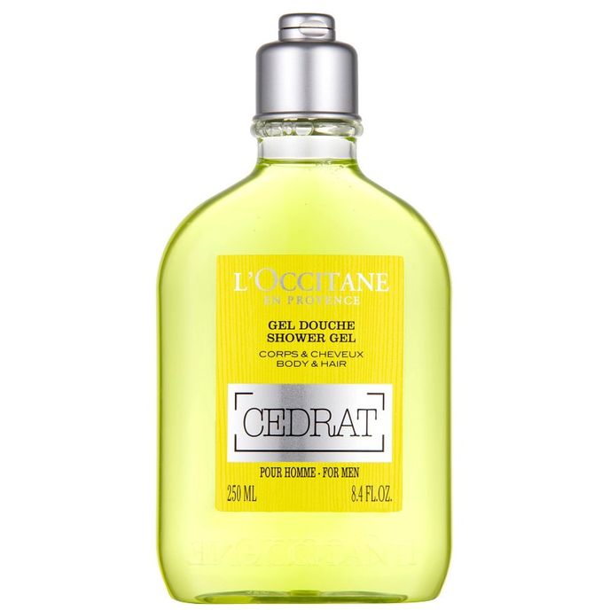 Osvěžující sprchový gel na tělo a vlasy Cedrat pro muže, L'OCCITANE, 415 Kč.