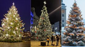 Mrkněte na rozzářené vánoční stromy z celého Česka! Který je nejkrásnější?