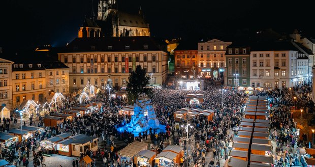 Vánoční trhy začínají v Brně v předstihu už 14.listopadu.