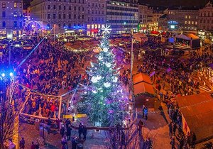 Náměstí Svobody bylo vloni hlavním centrem brněnských Vánoc.