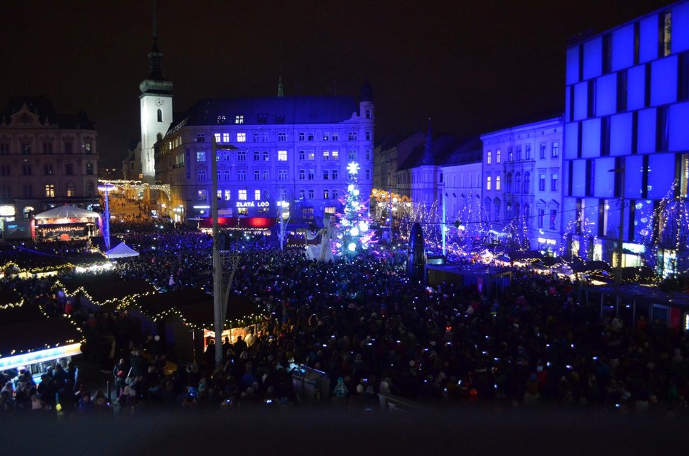 Náměstí Svobody bylo vloni hlavním centrem brněnských Vánoc.