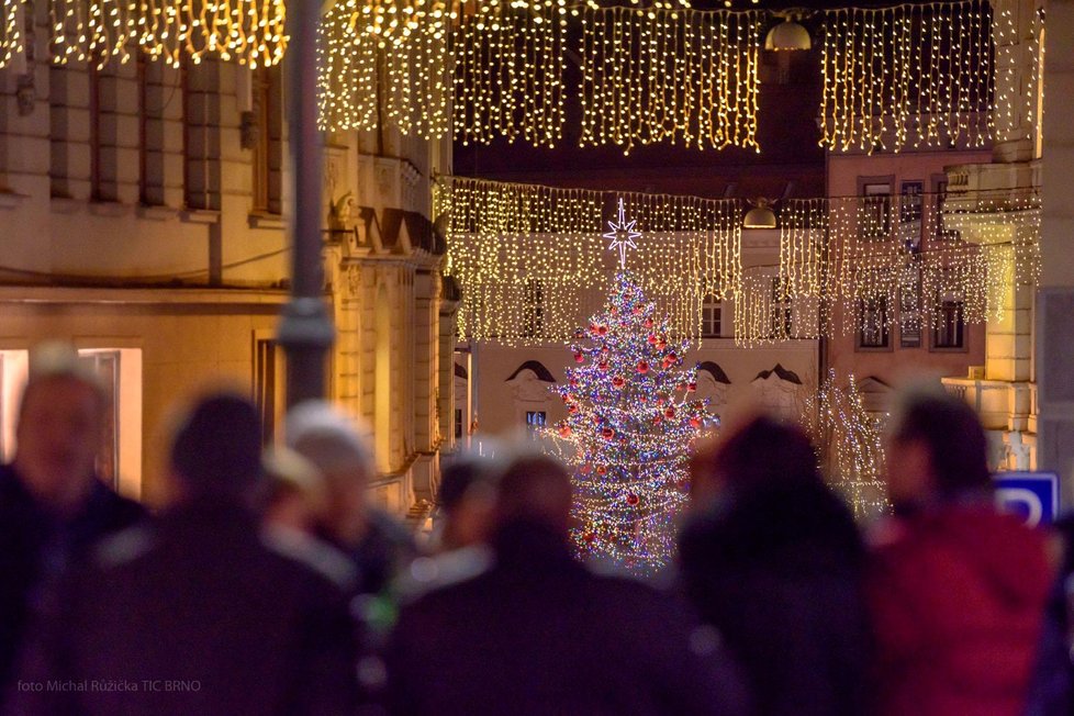 Brněnské Vánoce v roce 2018. Během adventu na ně přišlo 1,5 milionu lidí.