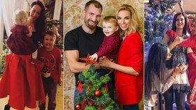 Celebrity u vánočního stromku: Bučková s těhotenským bříškem, Něrgešová přežívá díky vínu!